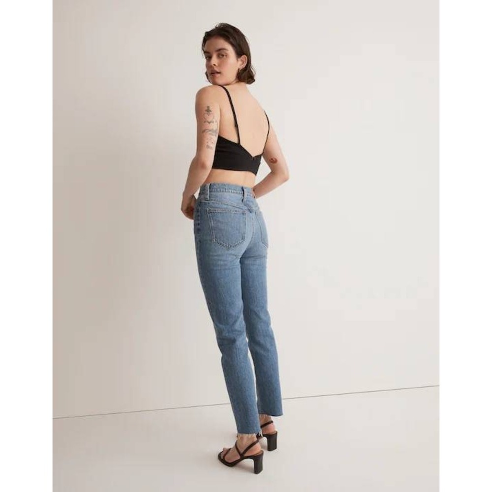 Madewell The Perfect Vintage Jean Medium Wash Raw Hem Size 29 - Picture 2 of 9